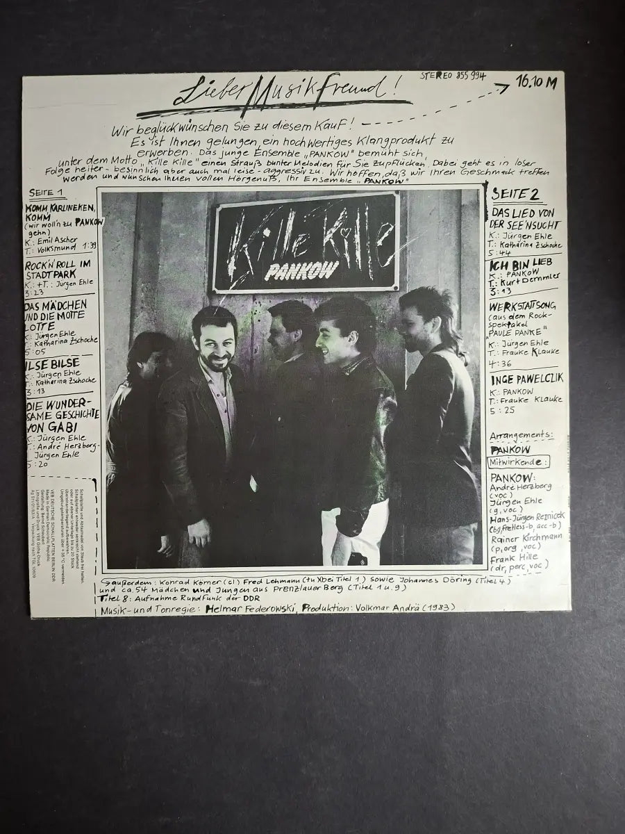 Pankow – Kille Kille