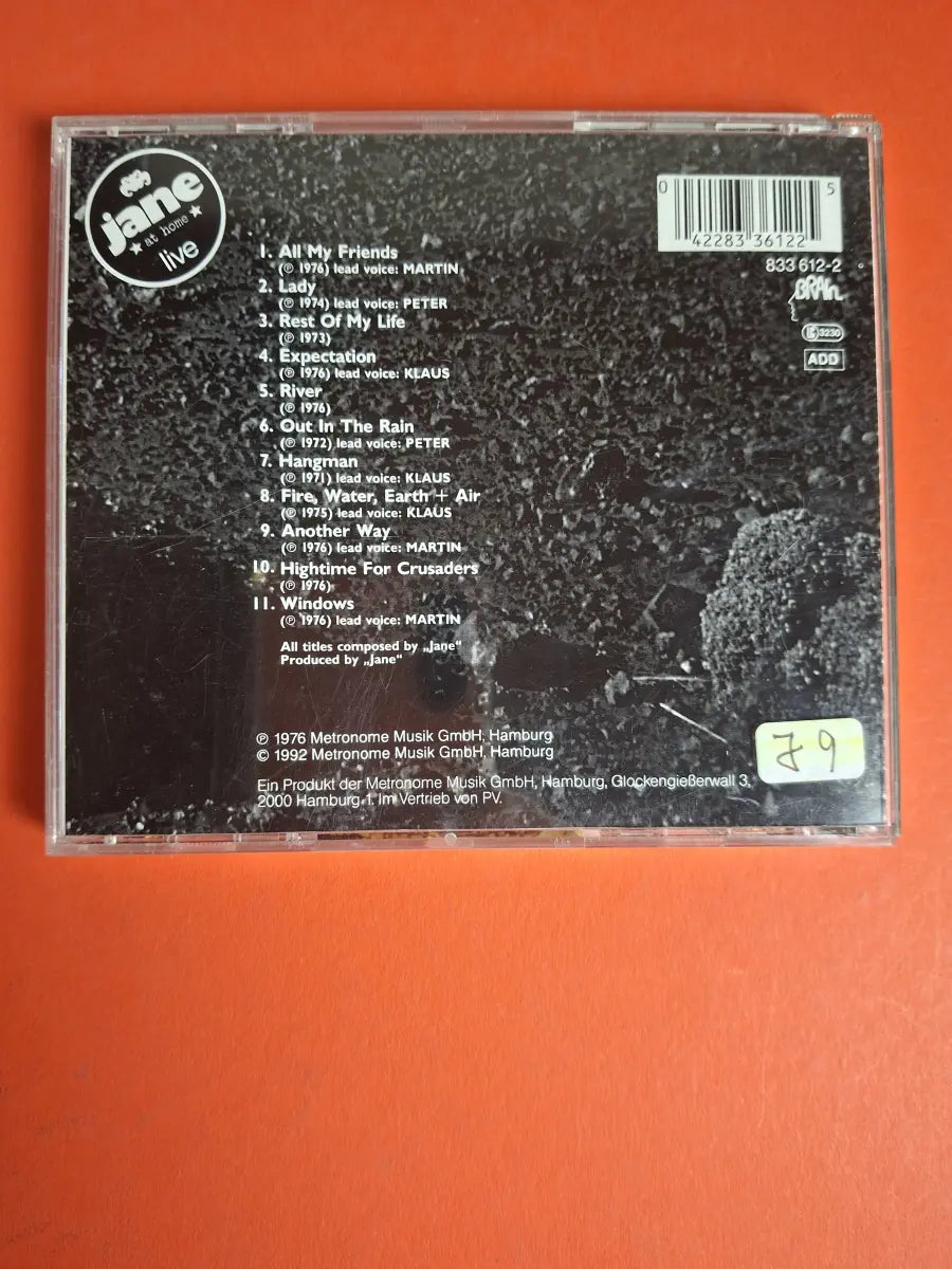 Jane ‎– Jane Live