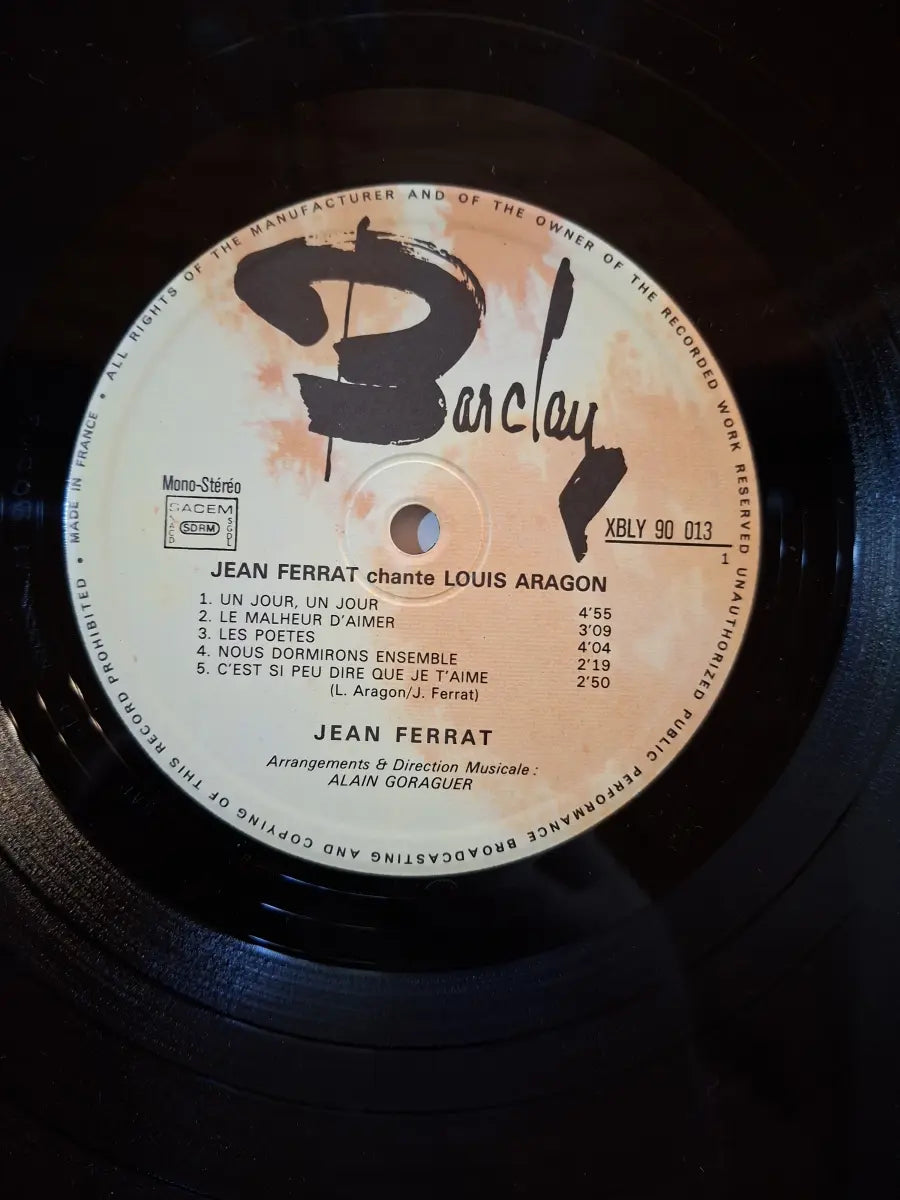 Jean Ferrat – Ferrat Chante Aragon