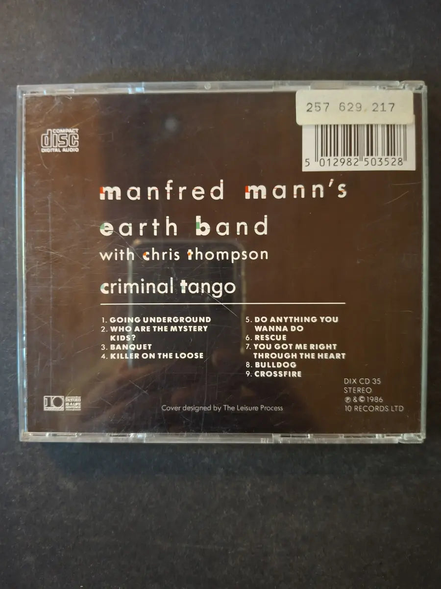 Manfred Mann's Earth Band With Chris Thompson – Criminal Tango