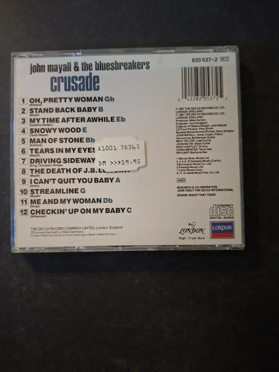 John Mayall & The Bluesbreakers ‎– Crusade