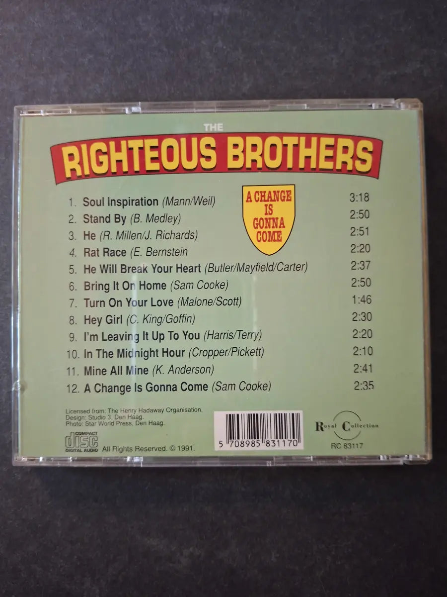 The Righteous Brothers ‎– A Change Is Gonna Come