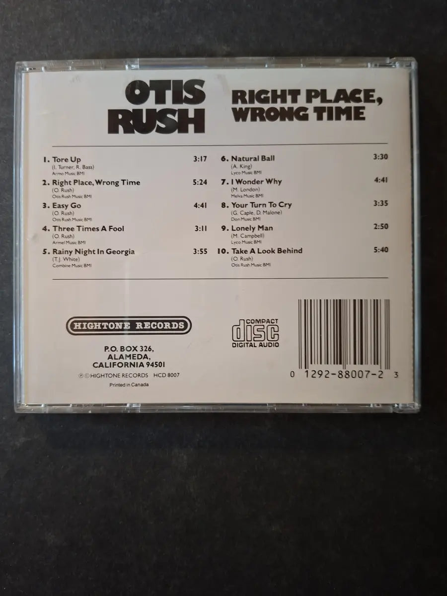 Otis Rush – Right Place, Wrong Time
