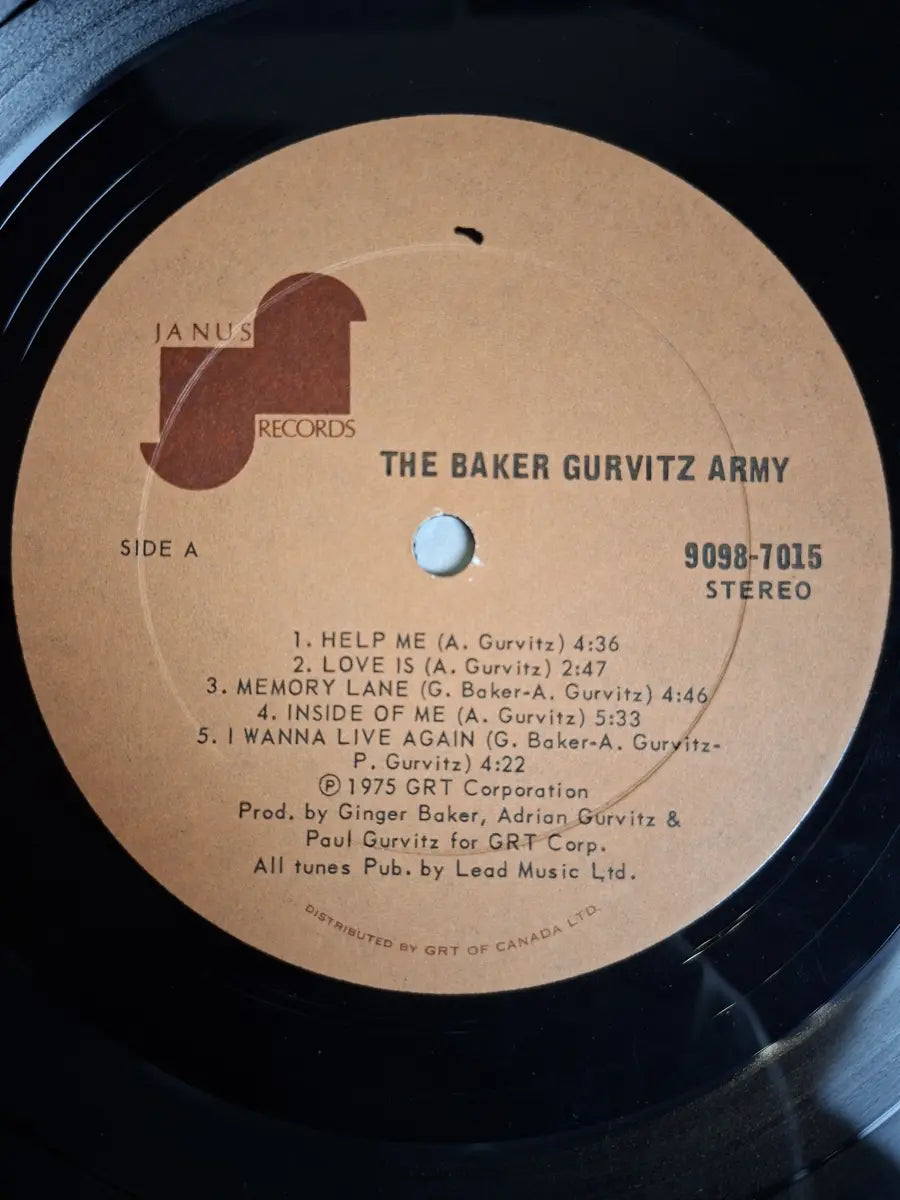 The Baker Gurvitz Army ‎– The Baker Gurvitz Army