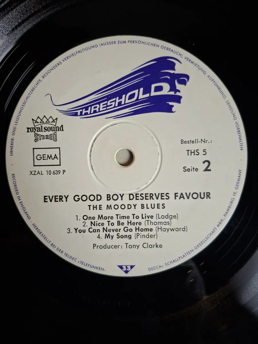 The Moody Blues ‎– Every Good Boy Deserves Favour