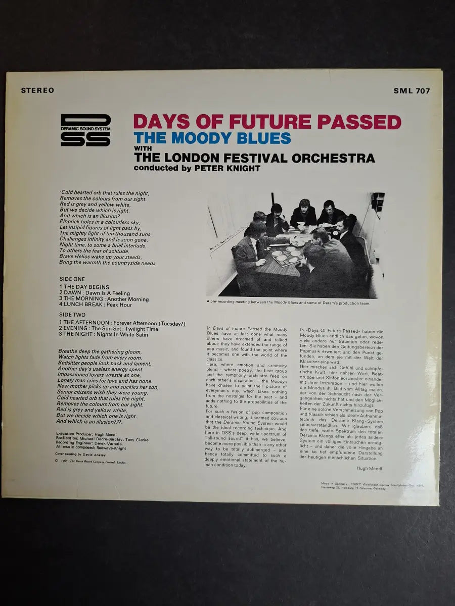 The Moody Blues With The London Festival Orchestra Conducted By Peter Knight – Days Of Future Passed