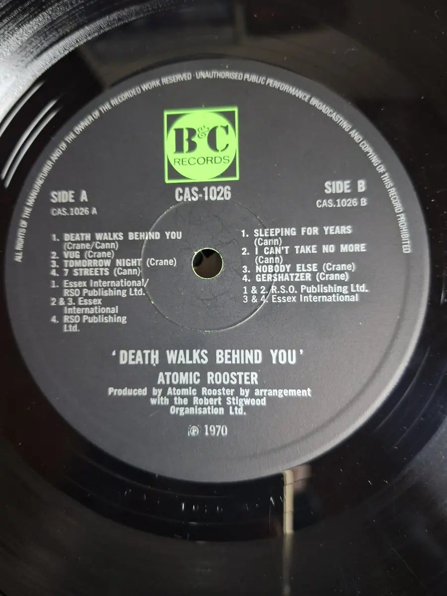 Atomic Rooster ‎– Death Walks Behind You