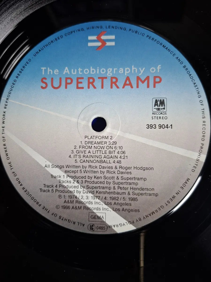 Supertramp ‎– The Autobiography Of Supertramp