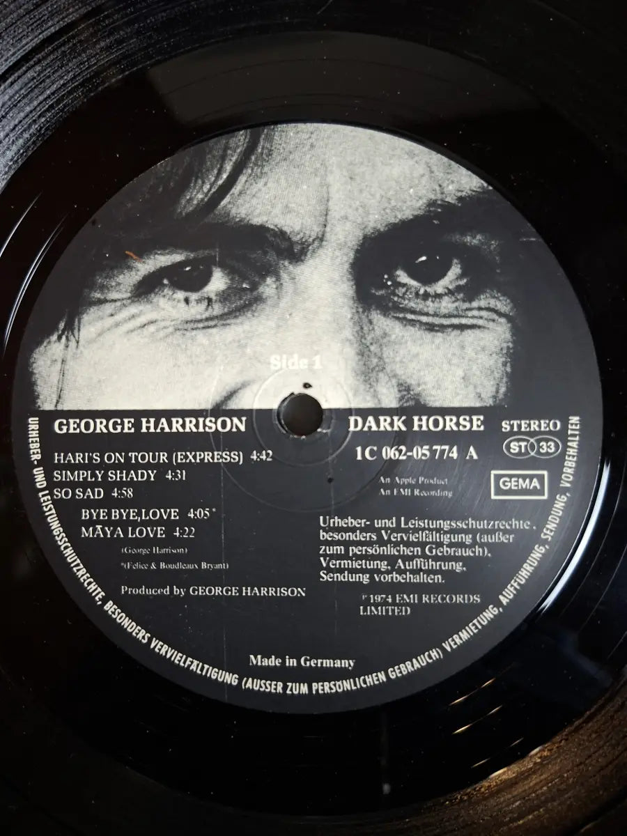 George Harrison ‎– Dark Horse