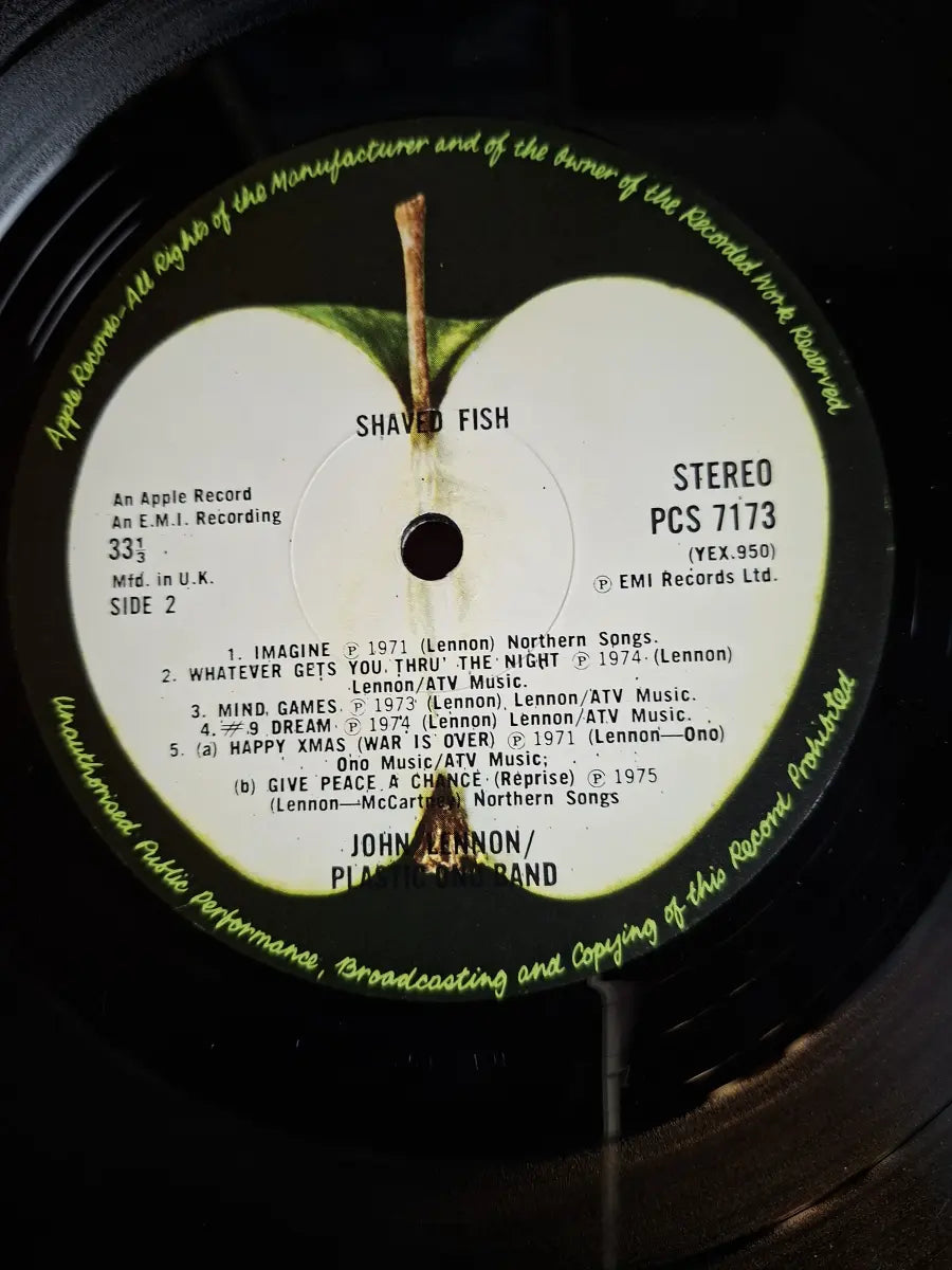 Lennon, Plastic Ono Band – Shaved Fish