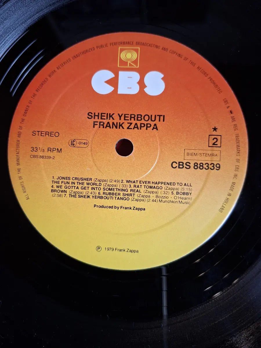 Frank Zappa ‎– Sheik Yerbouti
