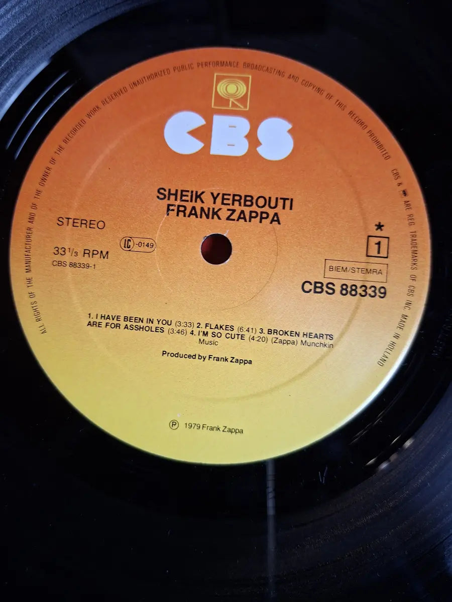 Frank Zappa ‎– Sheik Yerbouti