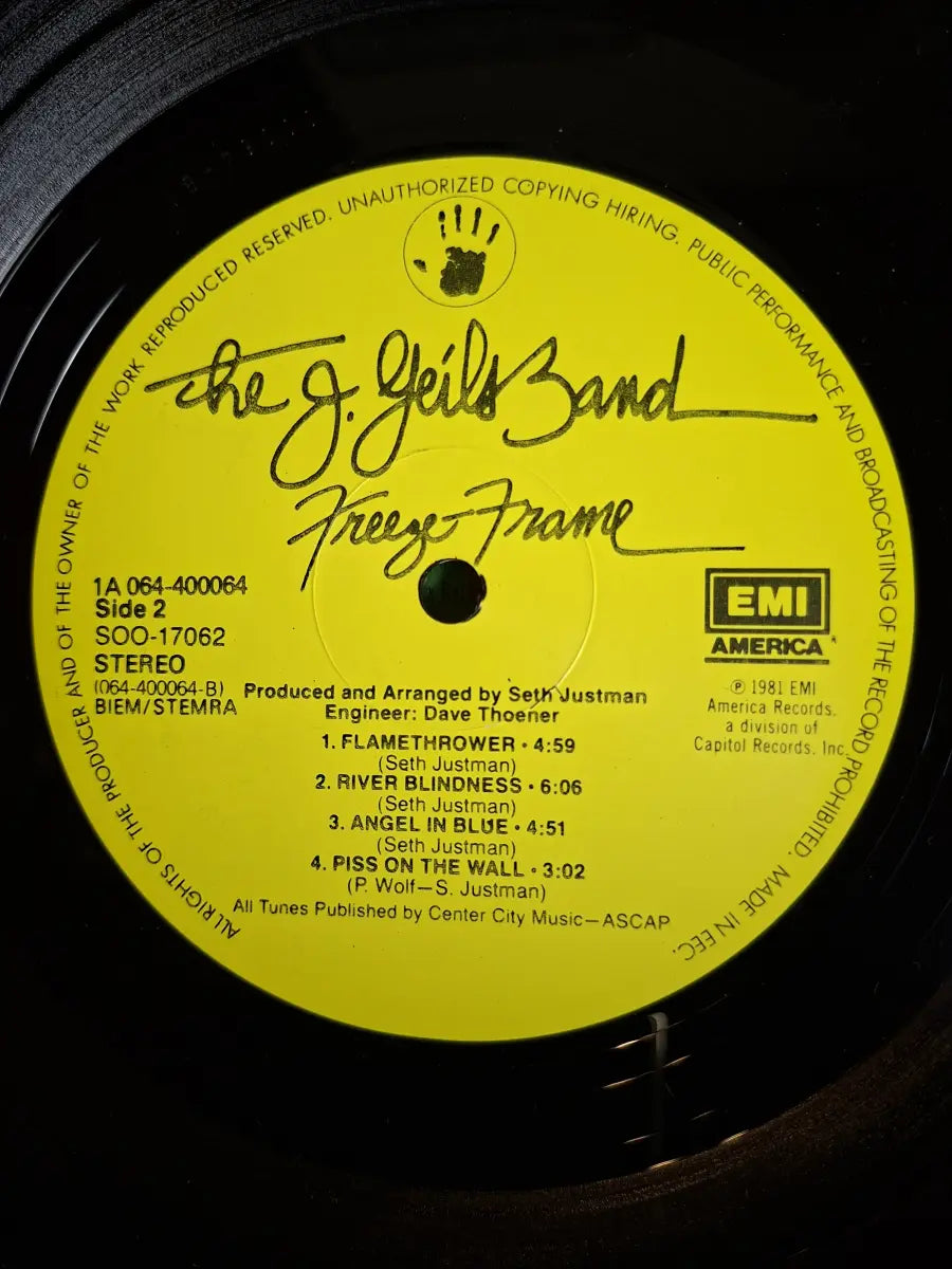 The J. Geils Band – Freeze-Frame