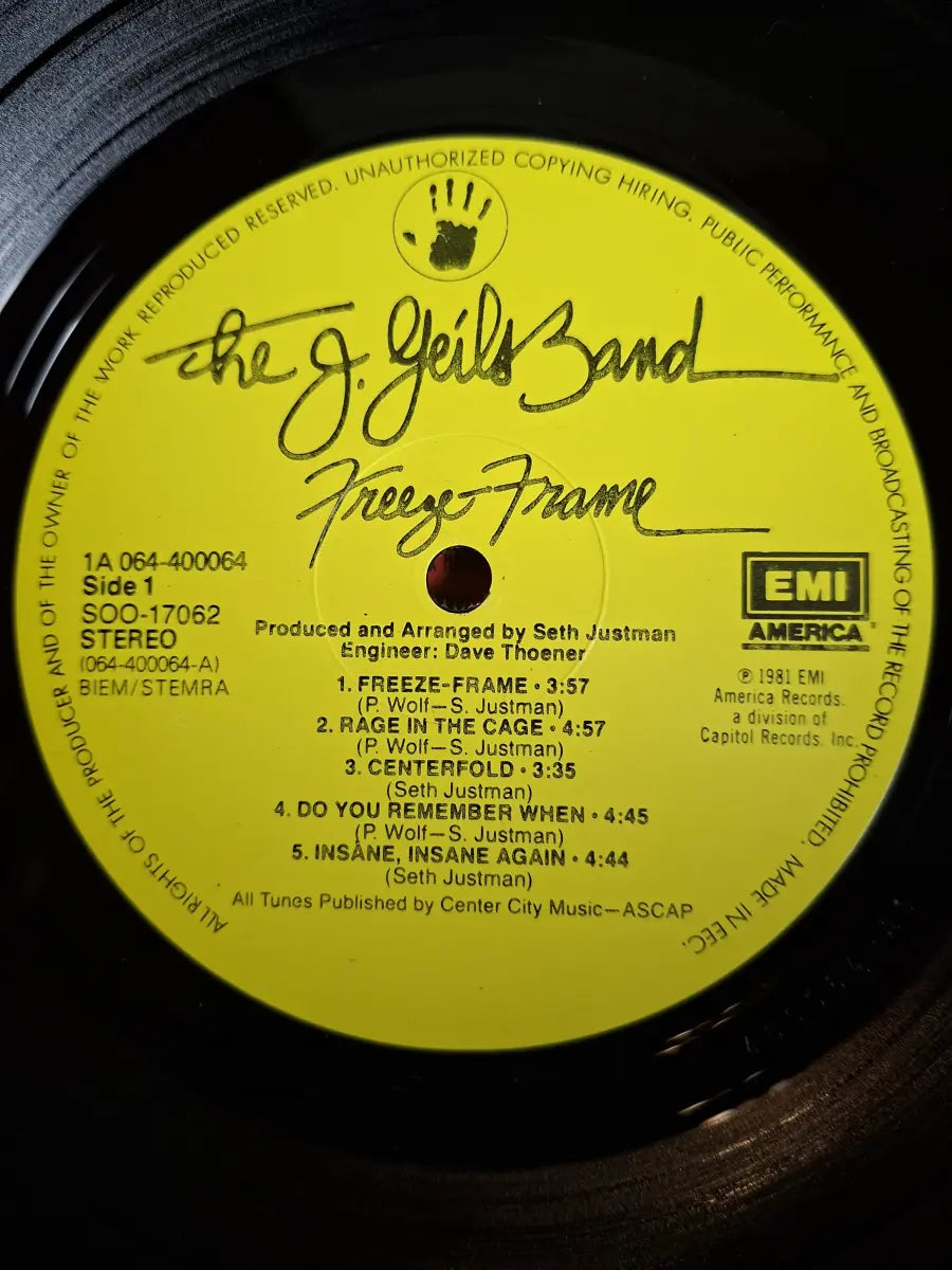 The J. Geils Band – Freeze-Frame