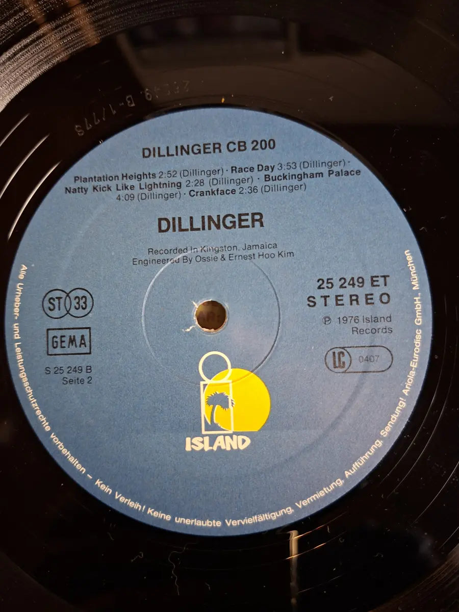Dillinger ‎– C.B. 200