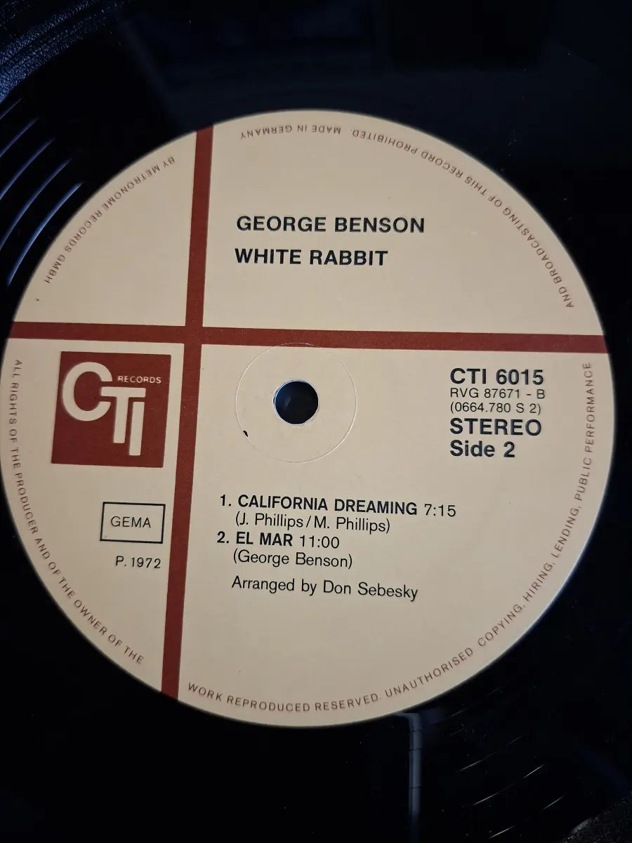 George Benson ‎– White Rabbit