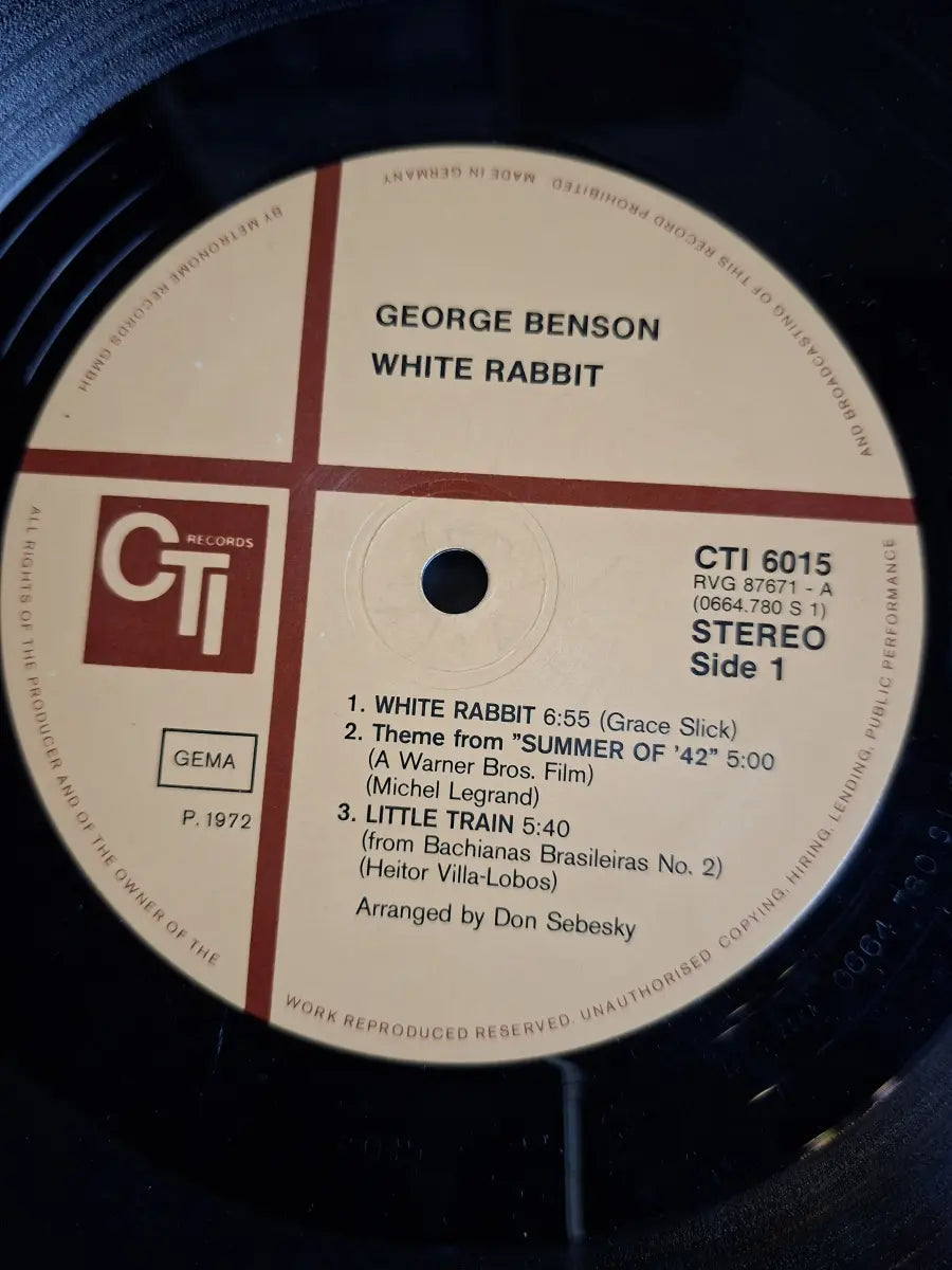 George Benson ‎– White Rabbit