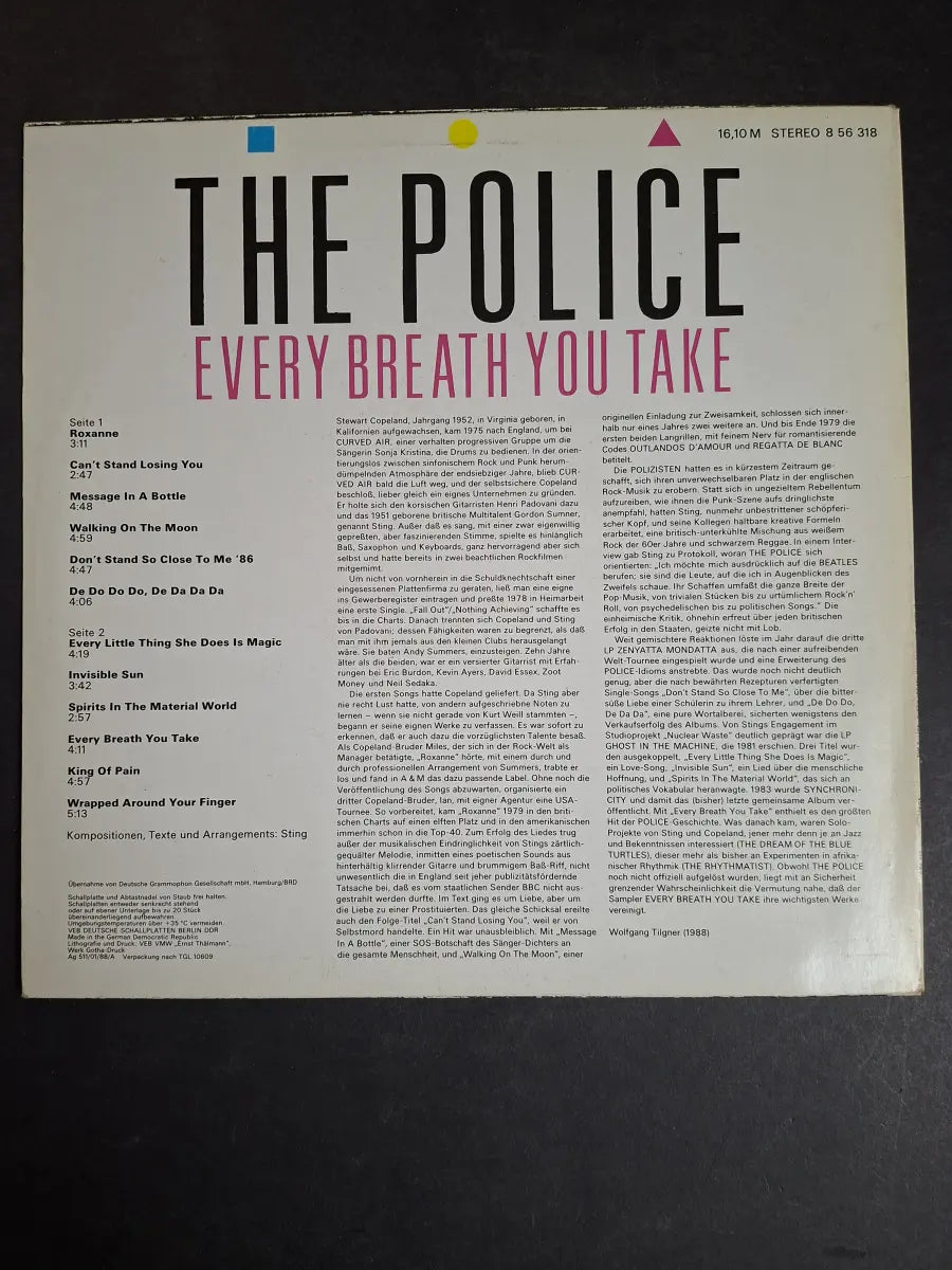 The Police ‎– Every Breath You Take (The Singles)