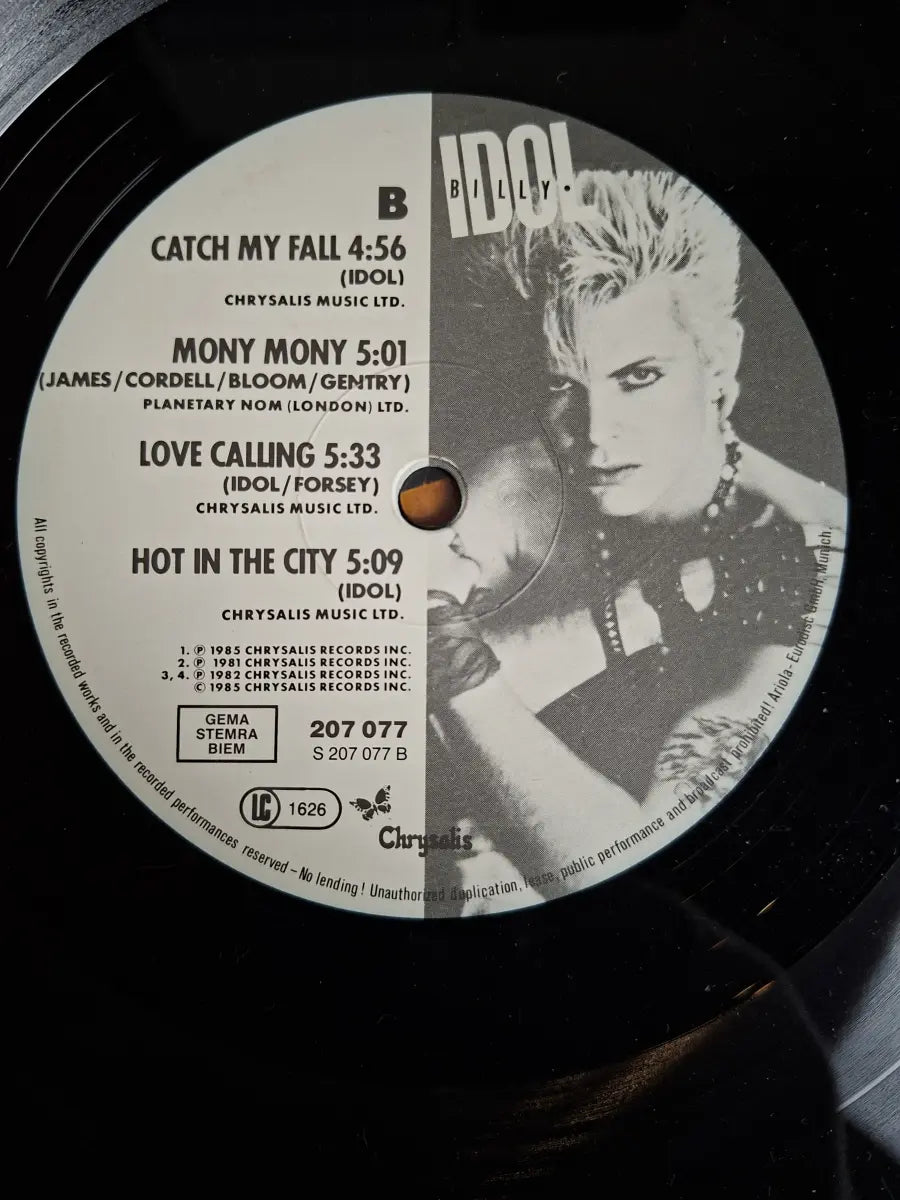 Billy Idol ‎– Vital Idol