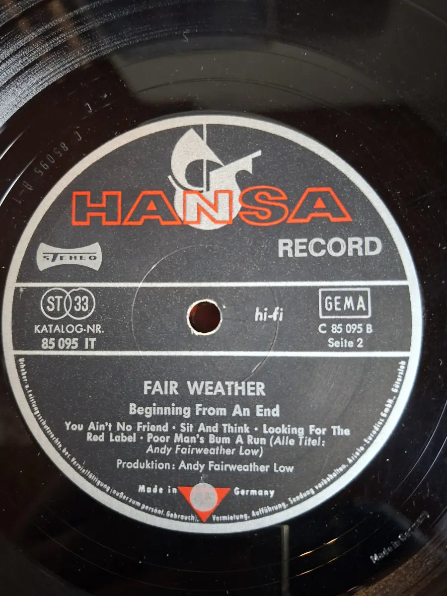 Fair Weather ‎– Beginning From An End