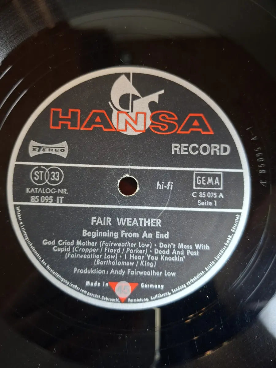 Fair Weather ‎– Beginning From An End