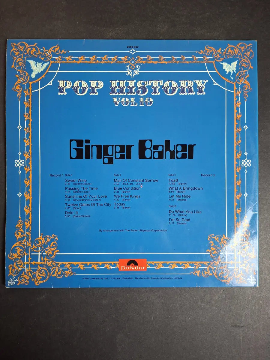 Ginger Baker – Pop History, Vol. 10