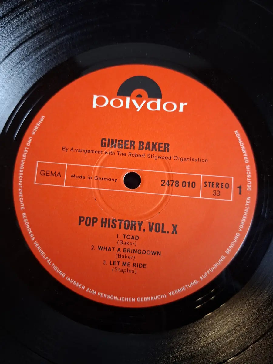 Ginger Baker – Pop History, Vol. 10