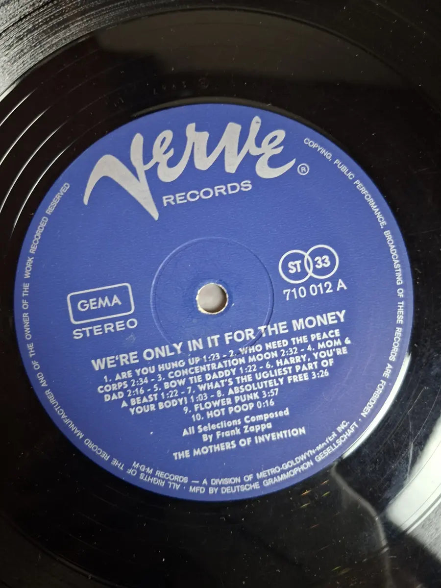 The Mothers Of Invention - We're Only In It For The Money (LP, Album, Met)