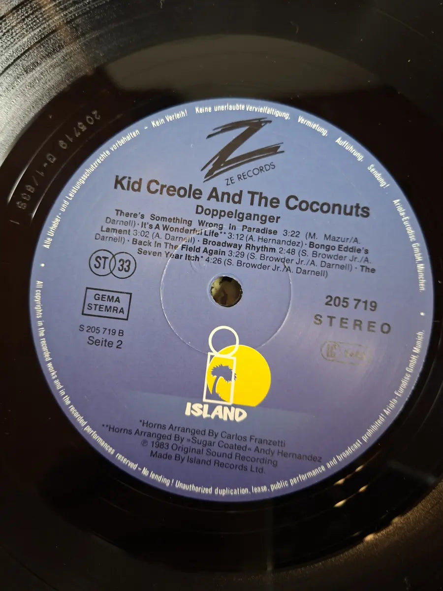 Kid Creole And The Coconuts – Doppelganger