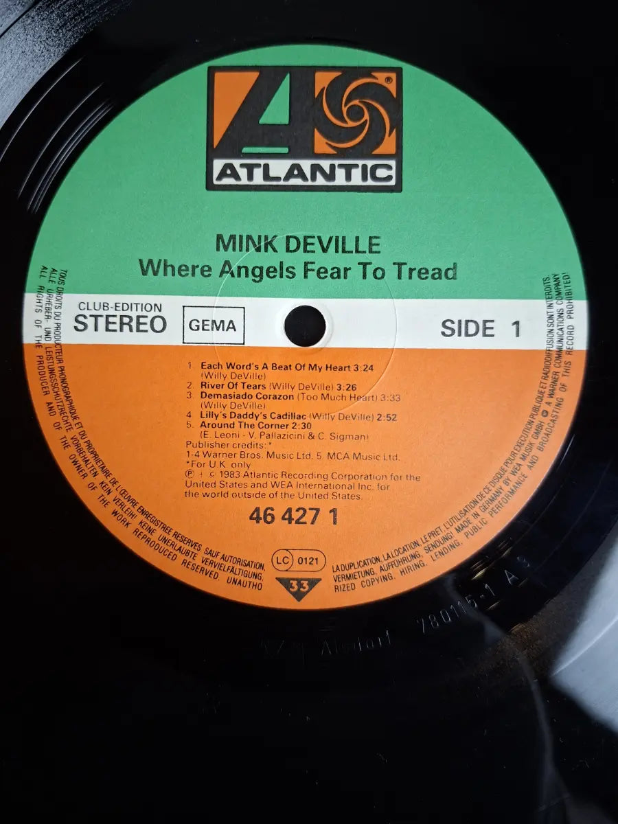 Mink DeVille – Where Angels Fear To Tread