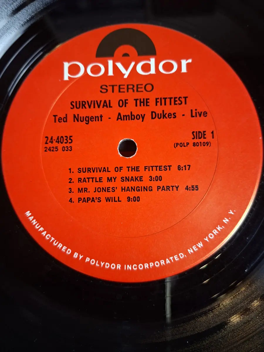 Ted Nugent And The Amboy Dukes – Survival Of The Fittest - Live