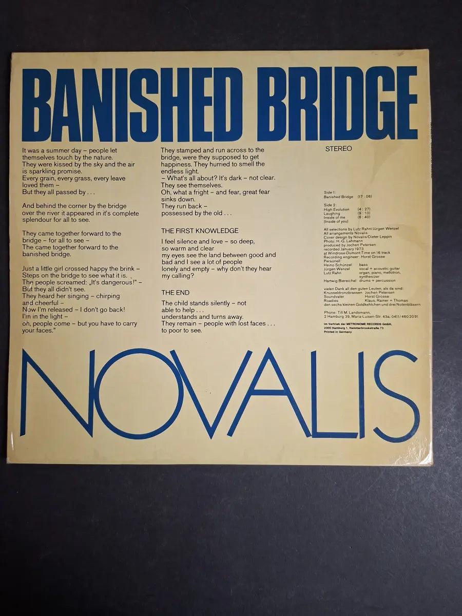 Novalis – Banished Bridge