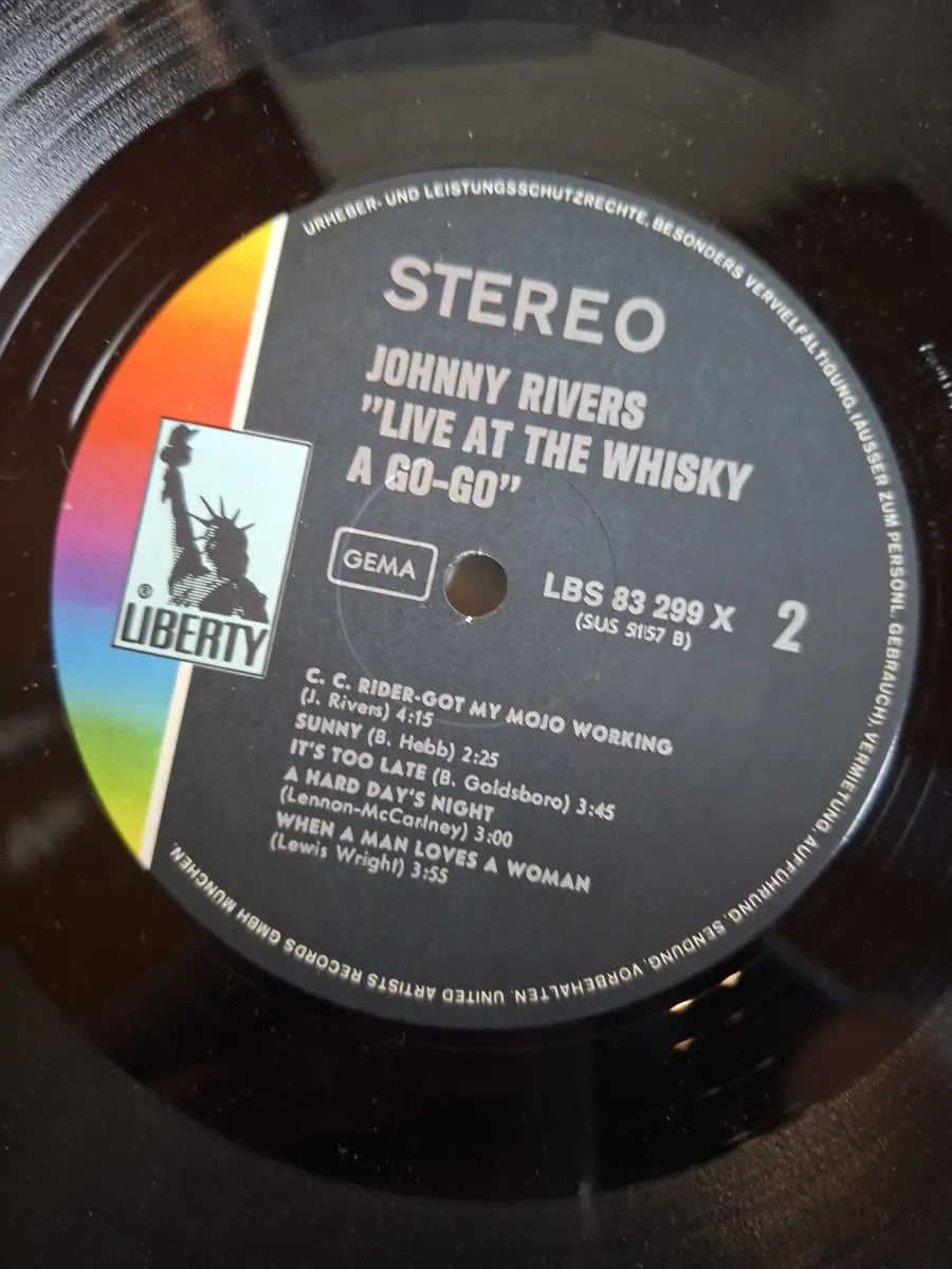 Johnny Rivers ‎– Live At The Whisky A Go-Go