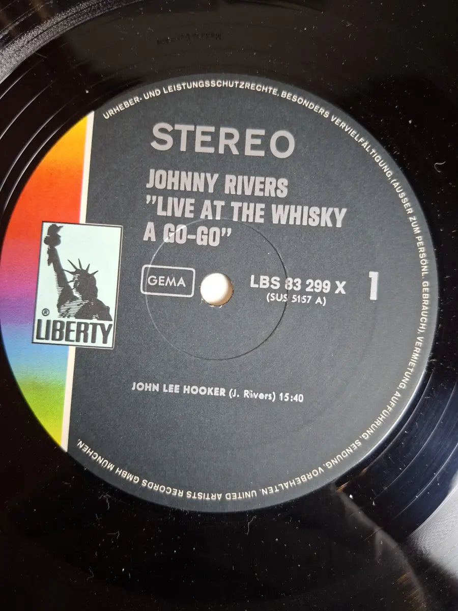 Johnny Rivers ‎– Live At The Whisky A Go-Go