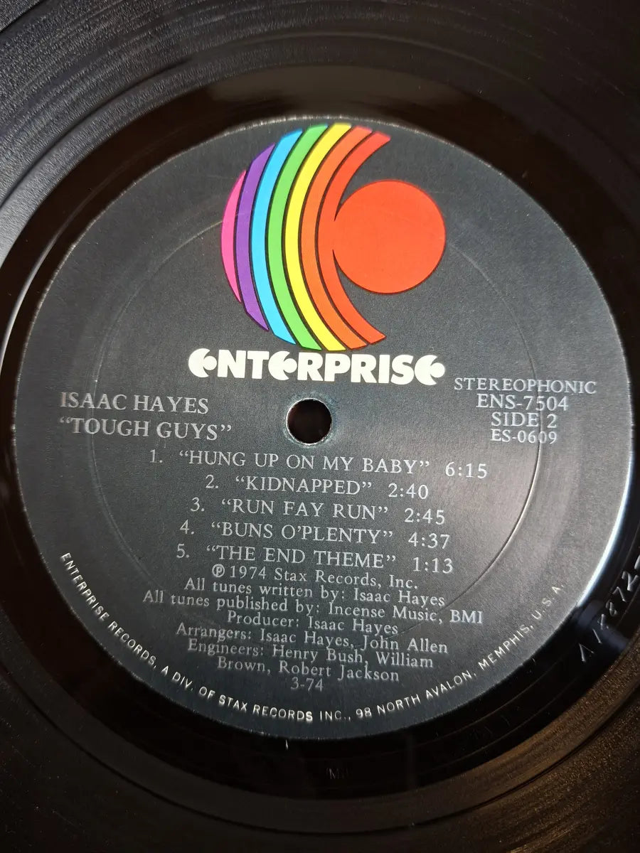Isaac Hayes – Tough Guys (Music From The Soundtrack Of The Paramount Release 'Three Tough Guys')