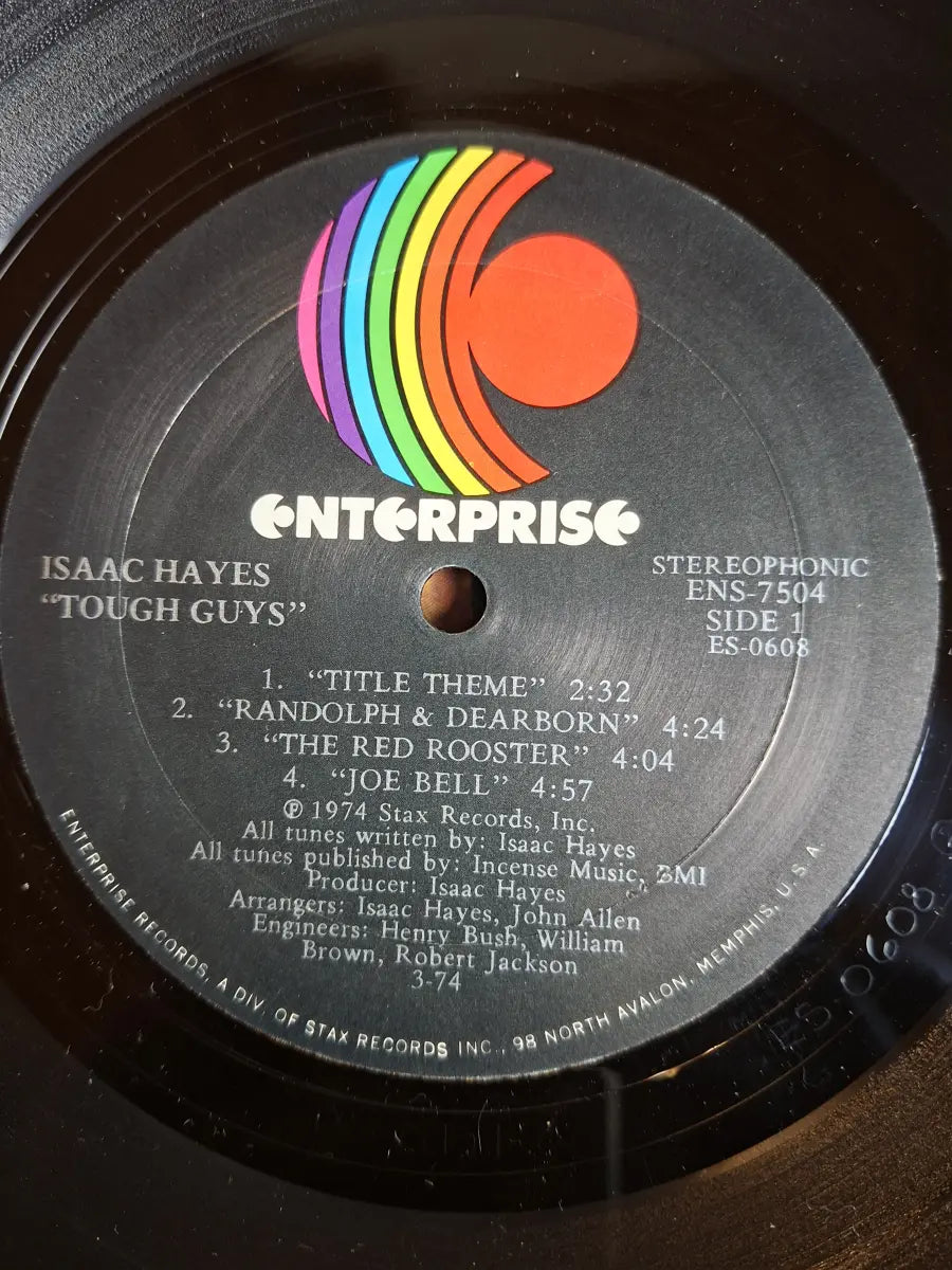 Isaac Hayes – Tough Guys (Music From The Soundtrack Of The Paramount Release 'Three Tough Guys')