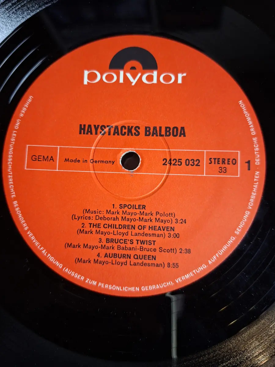 Haystacks Balboa ‎– Haystacks Balboa