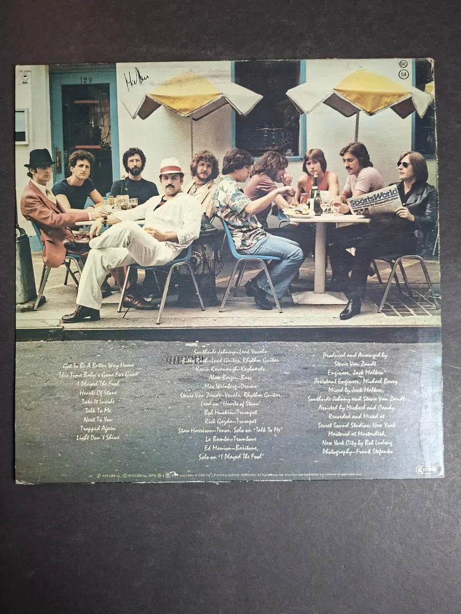 Southside Johnny And The Asbury Jukes ‎– Hearts Of Stone