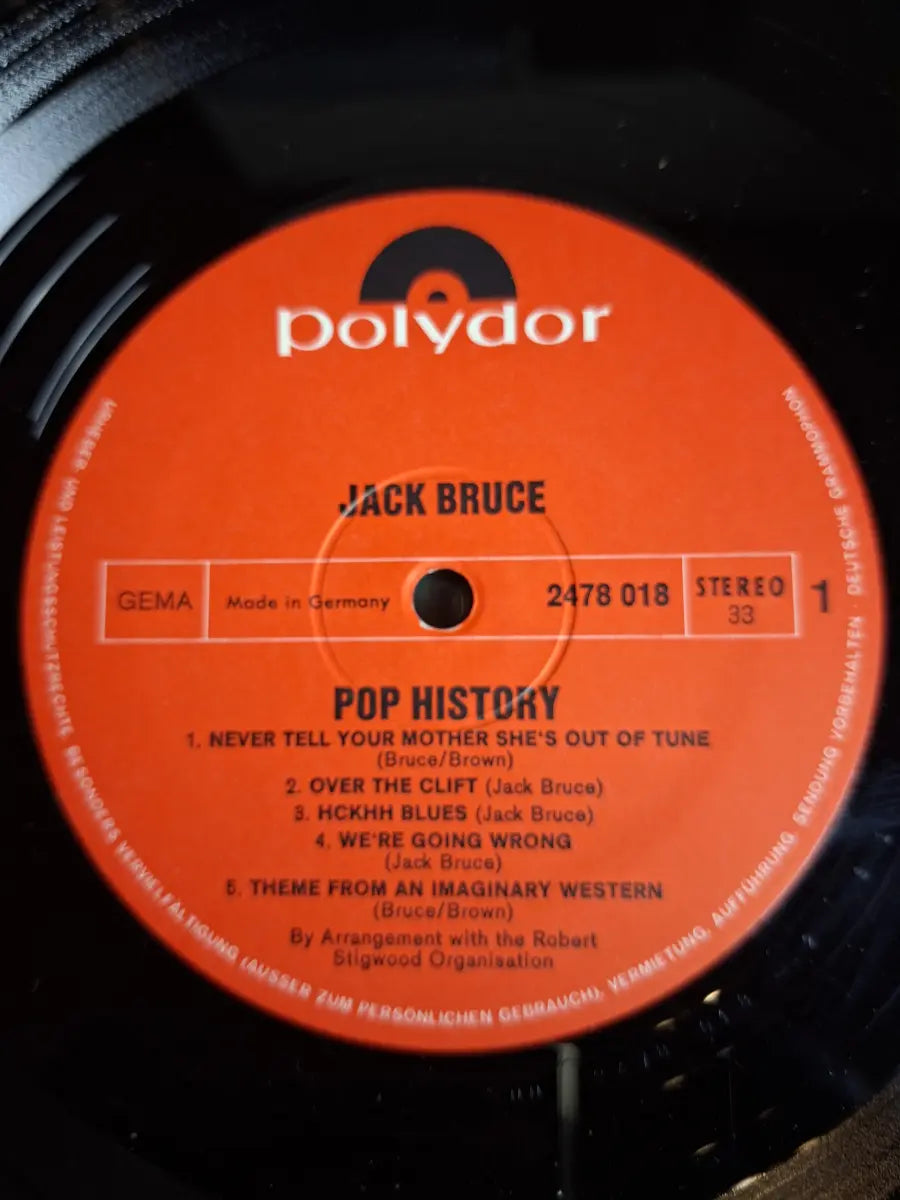 Jack Bruce, Richie Havens ‎– Pop History