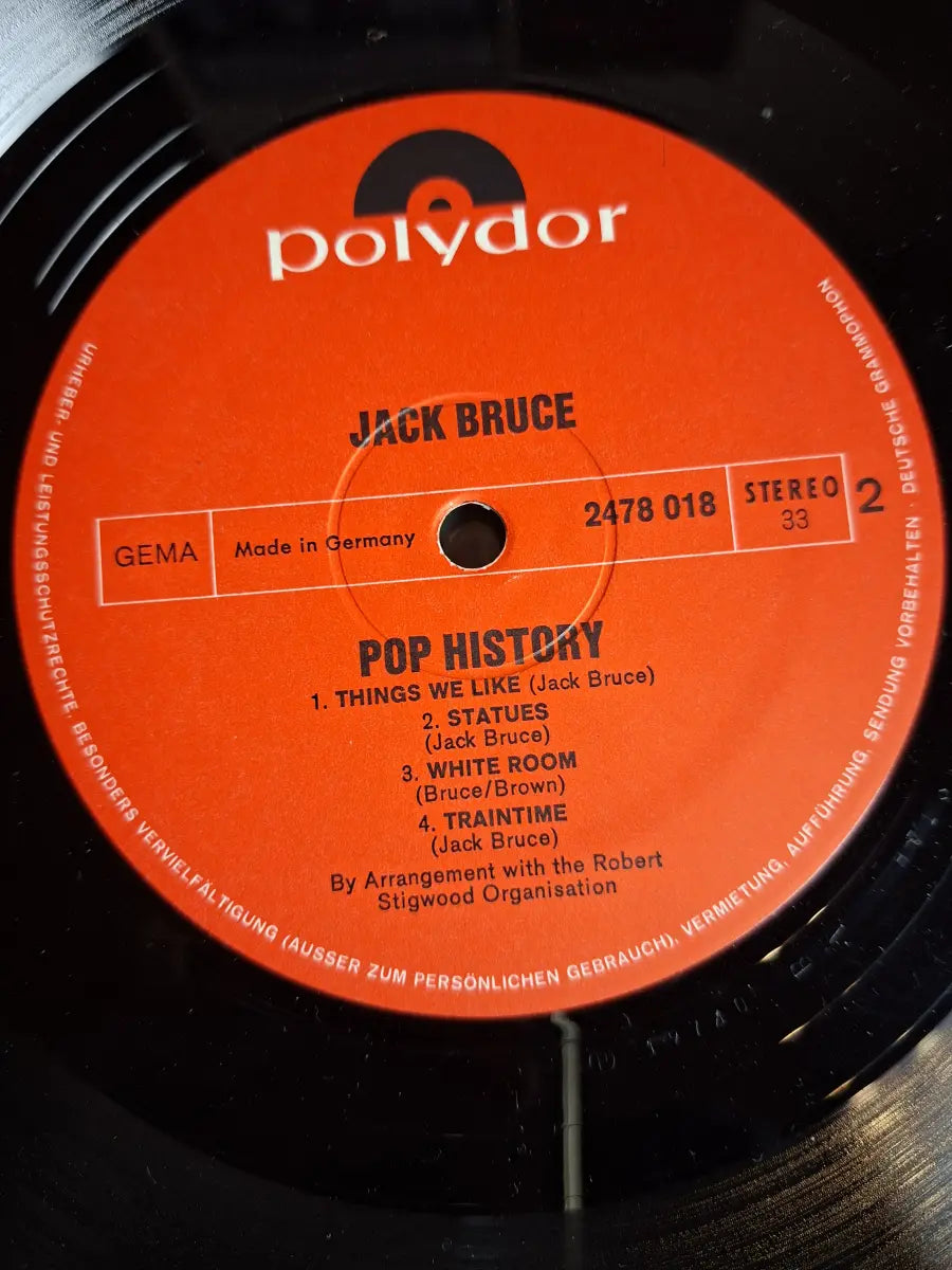 Jack Bruce, Richie Havens ‎– Pop History