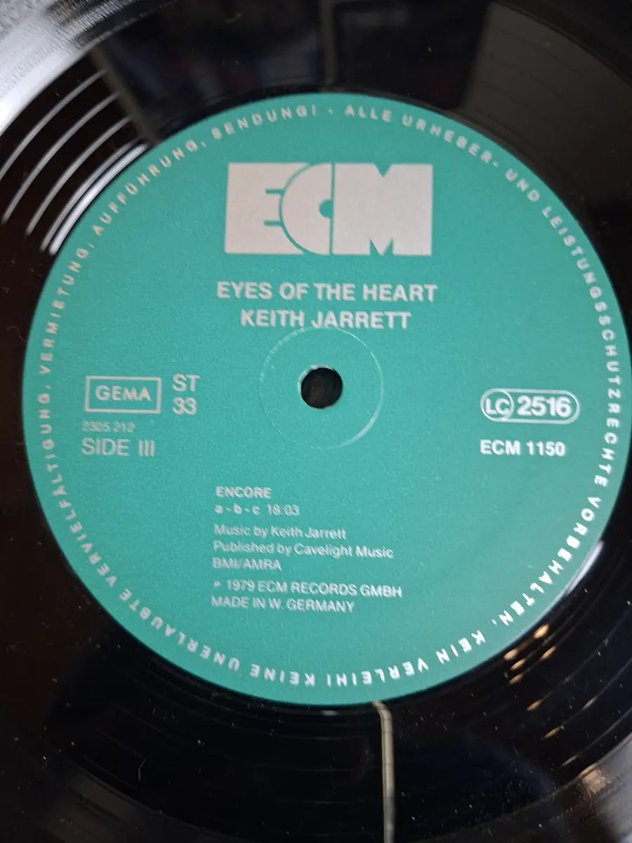 Keith Jarrett ‎– Eyes Of The Heart
