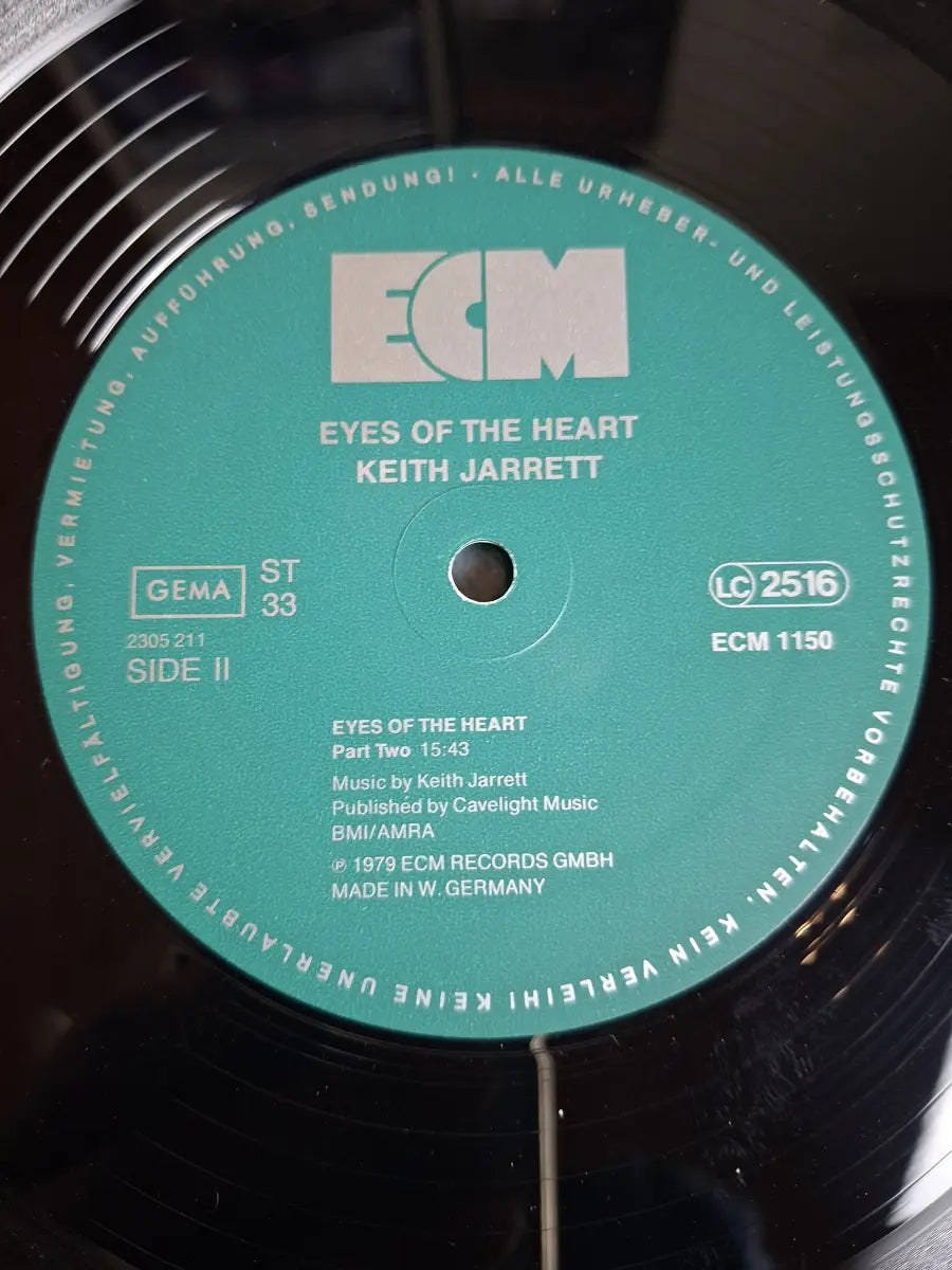 Keith Jarrett ‎– Eyes Of The Heart