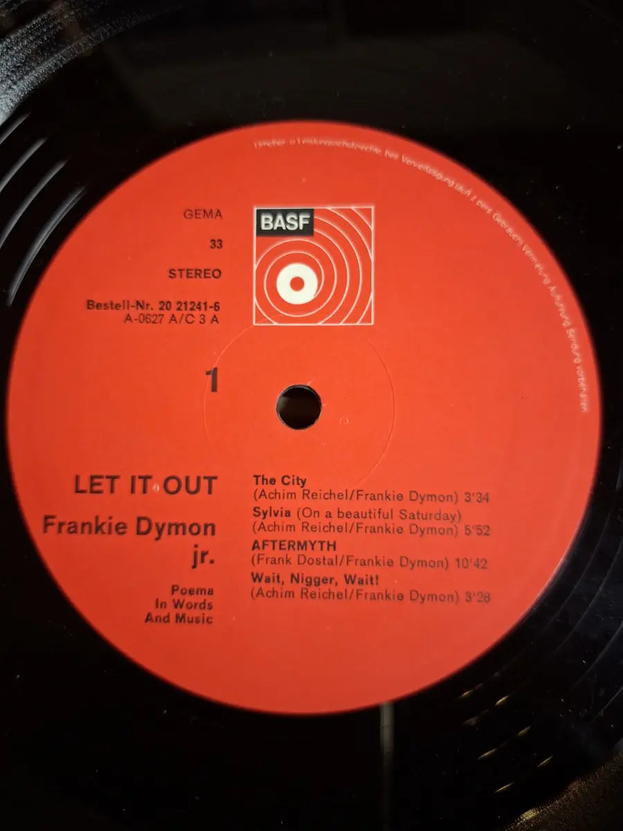 LP Frankie Dymon Jnr - Let It Out (1ST GERMAN PRESS ON BASF, MISPRINT,EX)