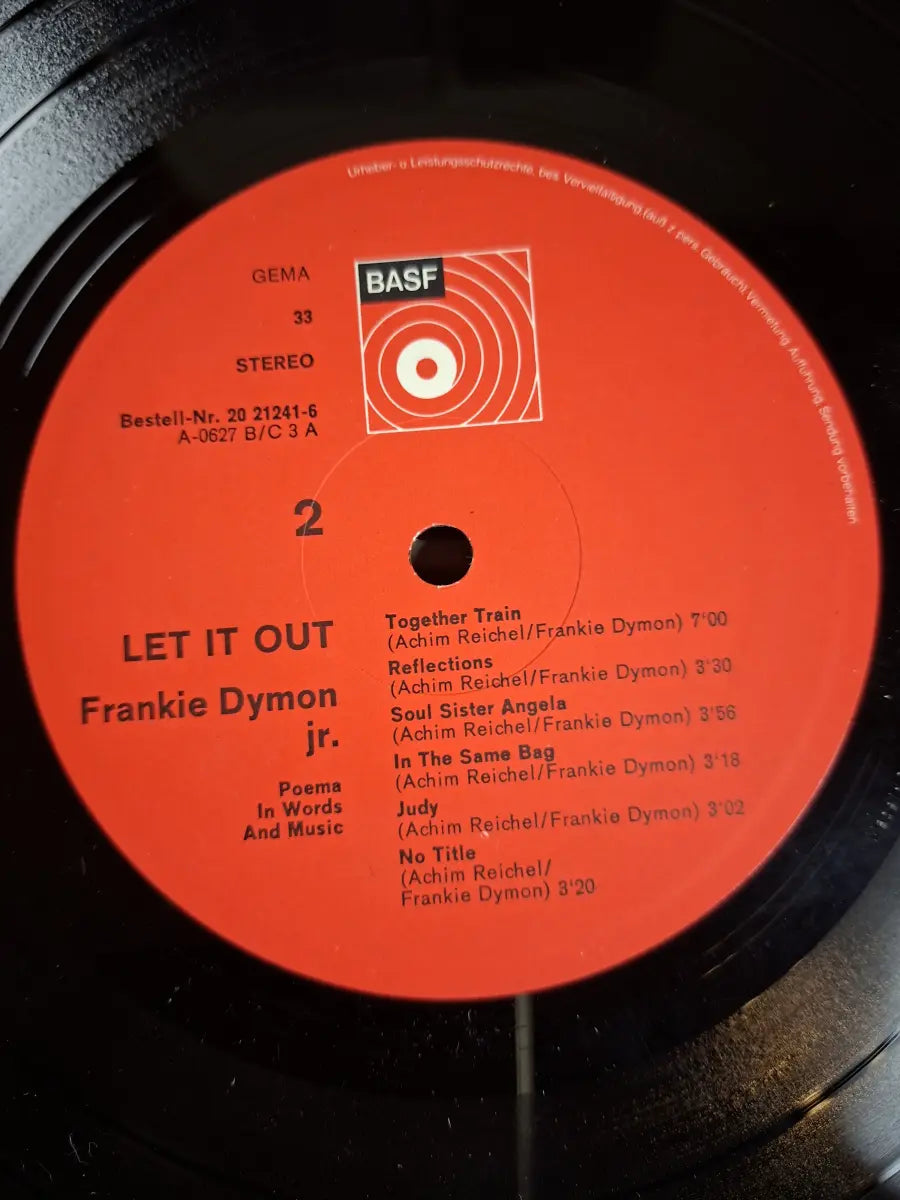 LP Frankie Dymon Jnr - Let It Out (1ST GERMAN PRESS ON BASF, MISPRINT,EX)