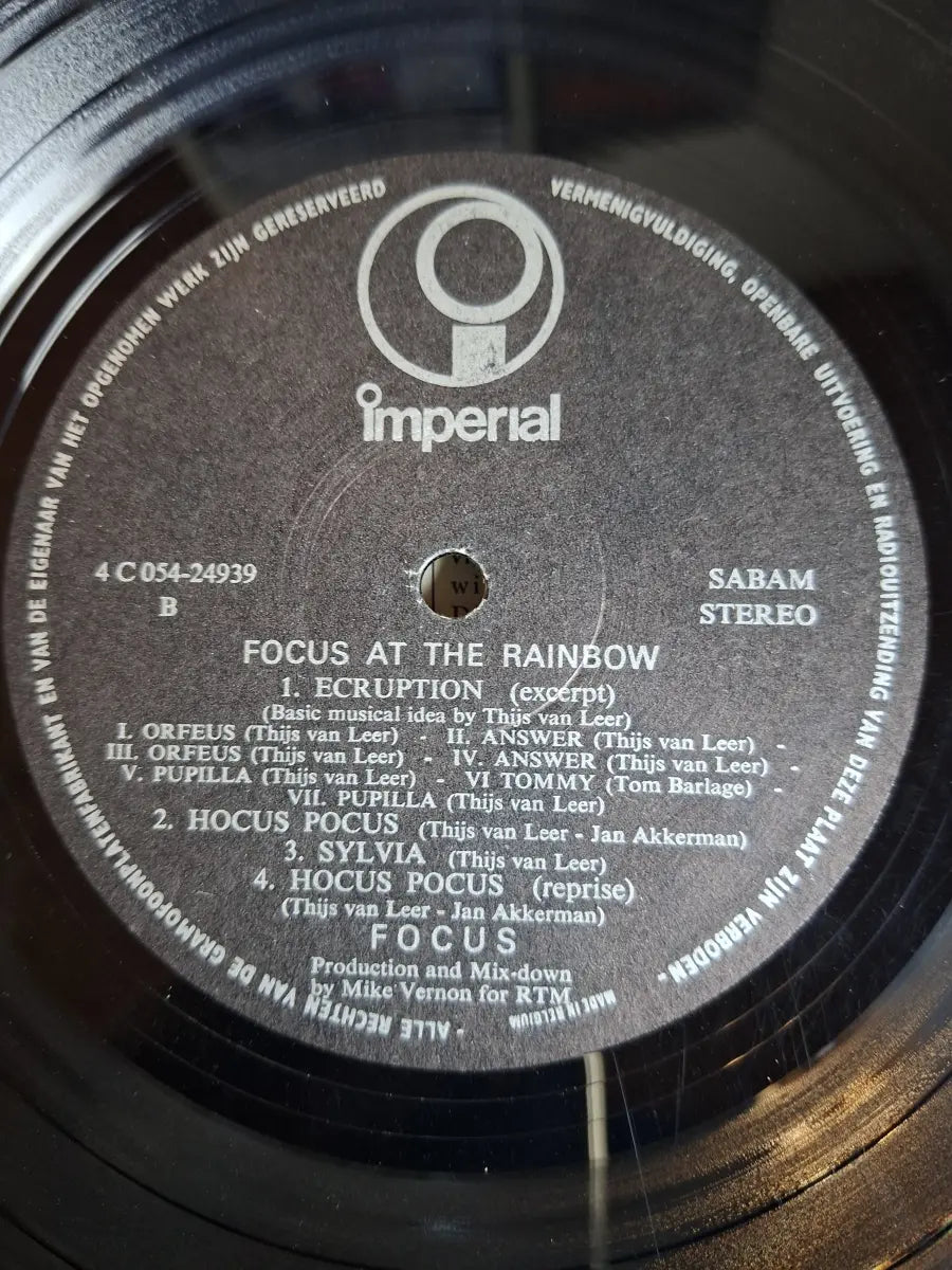 Focus – Focus At The Rainbow