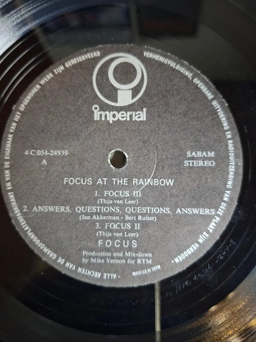 Focus – Focus At The Rainbow
