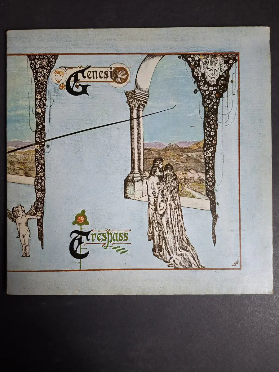 Genesis ‎– Trespass Repress Large 'Mad Hatter' label.
