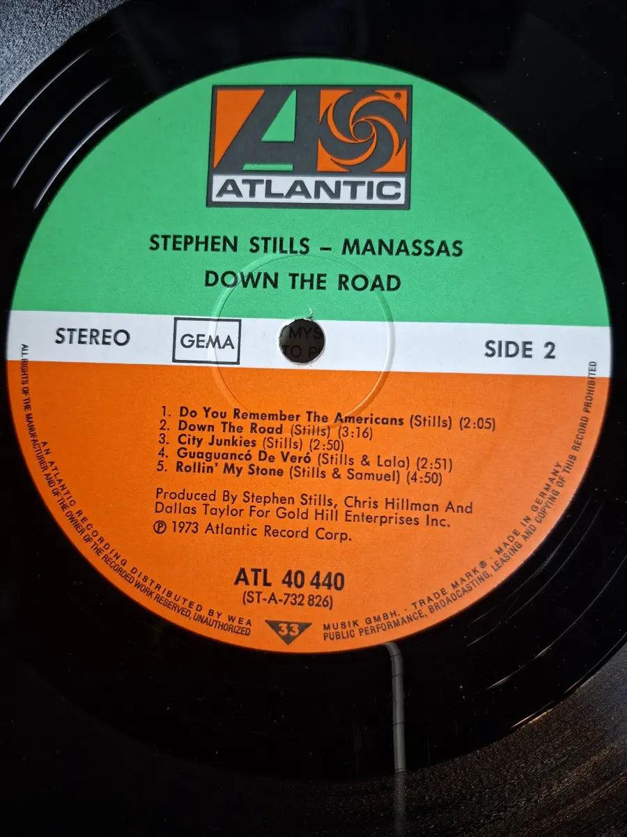 Stephen Stills & Manassas ‎– Down The Road
