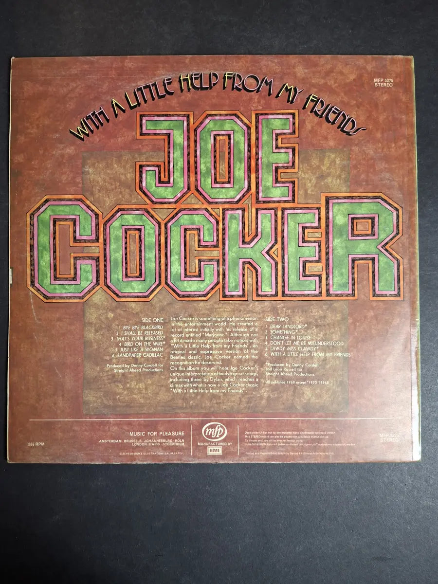 Joe Cocker ‎– With A Little Help From My Friends