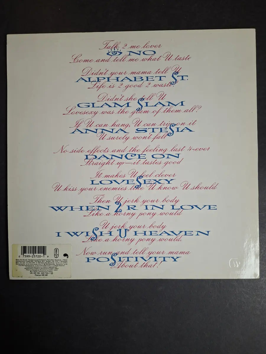Prince – Lovesexy